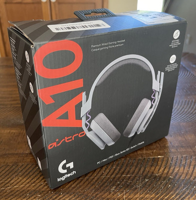 Logitech G Astro A10 Gen 2 Cross-Platform Wired Gaming Headset PS5 Xbox S|X PC