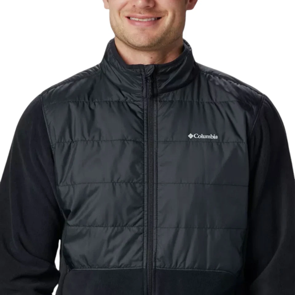 Columbia Mens Fleece Jacket Full Zip Sweat Warm Regular Fit Logo Winter Top New - Image 3 of 4