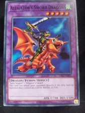 yugioh Alligator's Sword Dragon Konami Monster Card