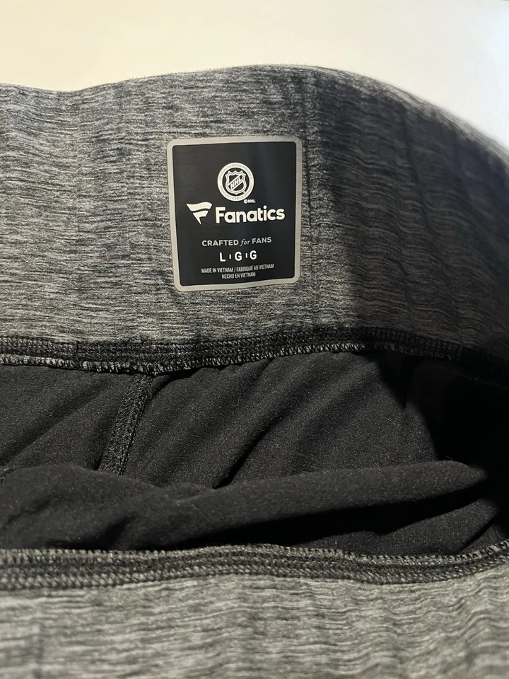 Leggings Fanatics NHL Pittsburgh Penguins para mujer con logotipo negro y dorado, talla L Foto 3 de 4