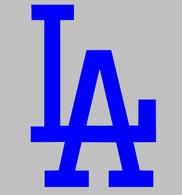 LA Dodgers Vinyl Decal Sticker - You choose color and size