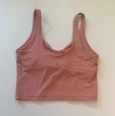 Lululemon Align Tank Top Women's Size 4 Pink Built-In Bra Yoga Workout Crop