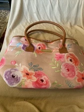Vintage Tupperware Insulated Shoulder Bag with Flowers Medium