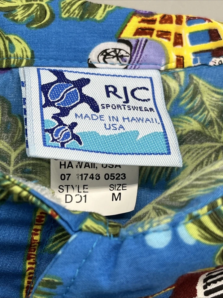 RJC Ropa Deportiva Hecha en Hawaii Aloha Tropical Coche Camisa para Perros Talla MEDIANA NUEVA SIN ETIQUETAS Foto 2 de 4