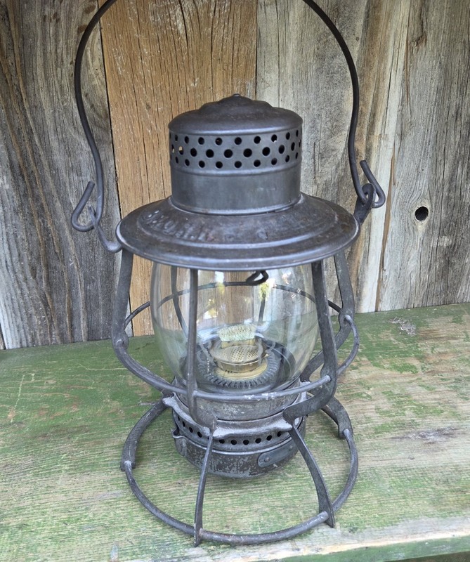 1903 KEYSTON THE CASEY BALTIMORE & OHIO RAILROAD LANTERN LOCO Etched B & 0 Globe