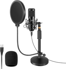 NEEWER USB Gaming Microphone Cardioid Condenser Mic with RGB Light Effect