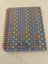 Barnes  Noble Mod Multi Dots Journal Spiral Notebook 9x11 Notepad Y2K Vintage