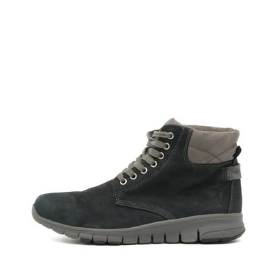 Tamaris Damen 1-25222-27 Stiefel Schwarz Grau Leder Comfort Stiefelette EU 39