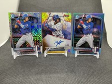 Yolfran Castillo 2025 Bowman’s Best Gold Mini-Diamond Auto /50 Rangers & More!