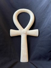 White Stone Egyptian Ankh | Handmade Key of Life Symbol | Made in Egypt