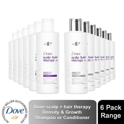 Dove Scalp+ Hair Therapy Density & Growth Shampoo oder Conditioner 250ml, 6er Pack