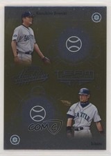 2002 Playoff Absolute Memorabilia Gold Ichiro Suzuki Kazuhiro Sasaki HOF qc1