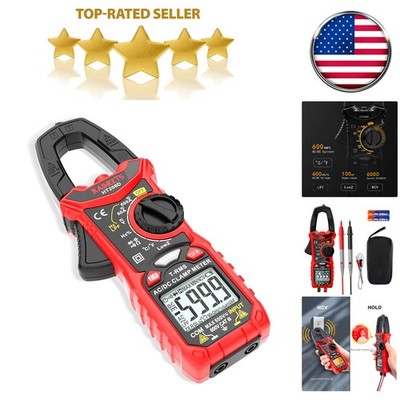 True-RMS 6000 Counts Multimeter Clamp Meter Voltage Tester