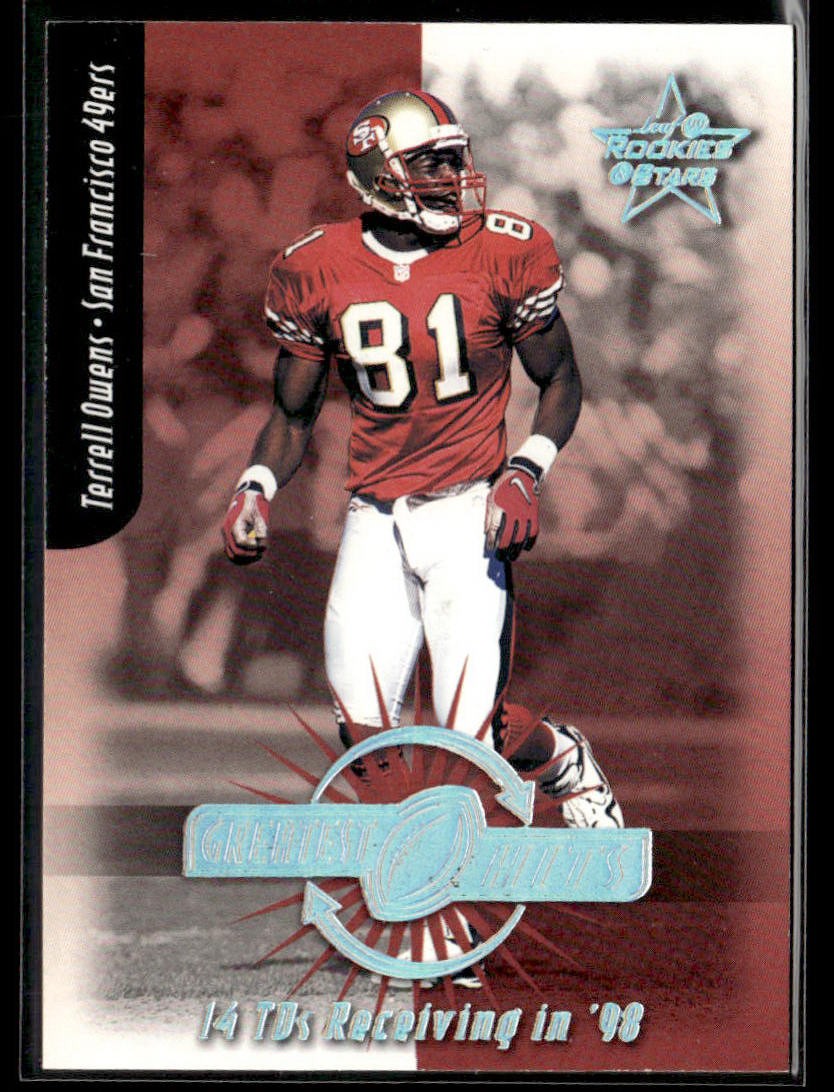 1999 Leaf Rookies & Stars #GH-18 Terrell Owens Greatest Hits #/2500