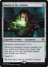 Sword of the Animist - Light Play MTG Archenemy: Nicol Bolas