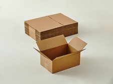 "25 Pack 9x6x4"" Kraft Corrugated Shipping Boxes Small Business Mailing Moving"