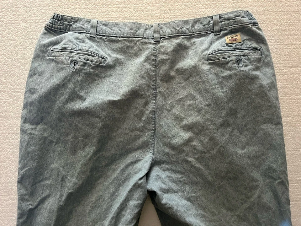 Jeans Savage Vintage Masculino Tamanho 36X30 Azul Claro Jeans Baggy Plissado Frente - Imagem 4 de 4