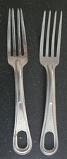 2 WW-I Era US Army Mess Kit Forks