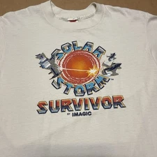 Vintage 80s Solar Storm Survivor Atari 2600 iMagic Video Game Promo T-Shirt Sz M