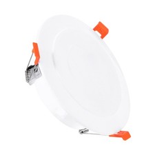 6.5" White Spring Ceiling Cover Plate ROUND HOLE Wall Mount Downlight Hole Cap