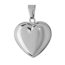 925 Sterlingsilber Herz Anhänger Ketten rhodiniert 16x15,5mm Damen Mädchen 4776