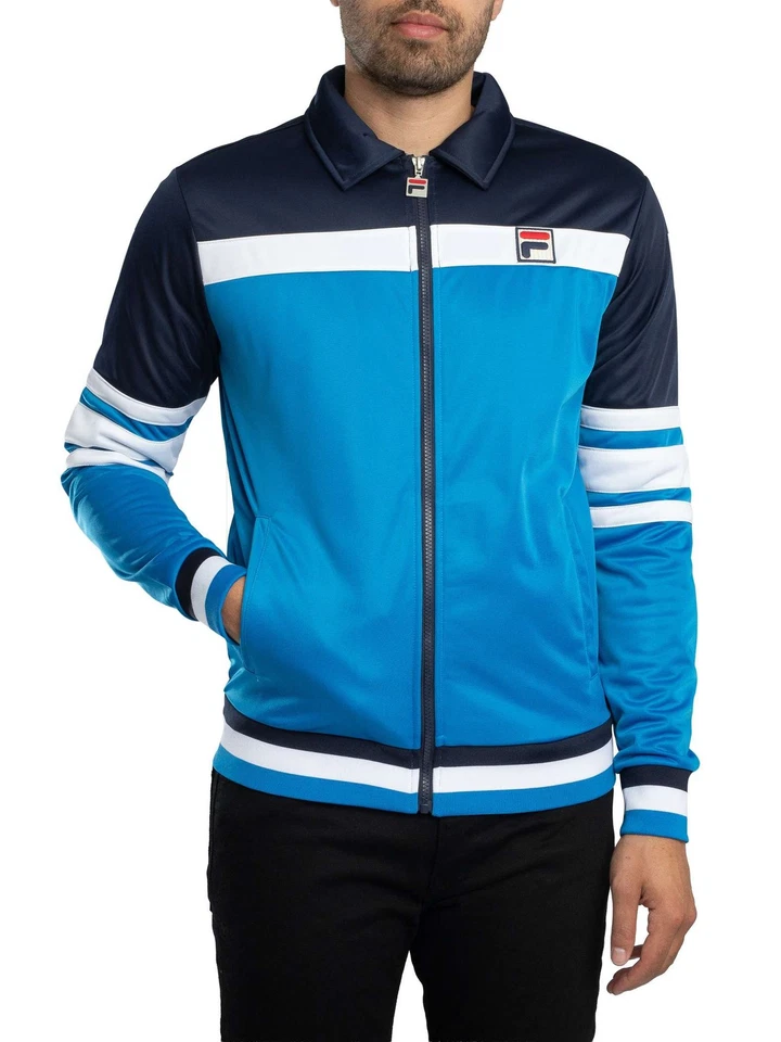 Fila Men's Tamer Track Jacket, Blue - Image 2 of 4