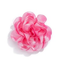 Dainty Satin Fabric Rose Flower Brooches Lapel Pins Extra Large - Camellia Flowe