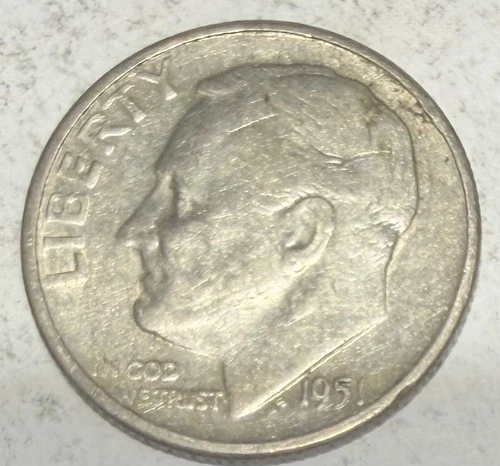 1951-S 10C Roosevelt Dime