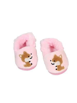 Pink Fox Slippers Fits 18" American Girl Doll Clothing Shoes