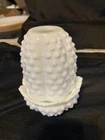 Vintage Fenton White Hobnail Milk Glass Fairy Lamp 4 1/2" Excellent Condition