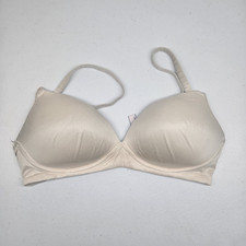 Victoria's Secret Women Bra 34D Beige T Shirt Underwired Lace Strap