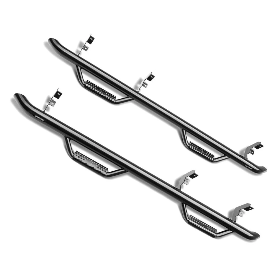 For Chevy Silverado 1500 04-06 N-Fab 3" Cab Length Black Round Nerf Steps Foto 2 de 4