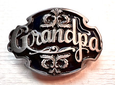 Siskiyou Buckle Co. Grandpa Belt Buckle 1988 Sentimental Message on the Back