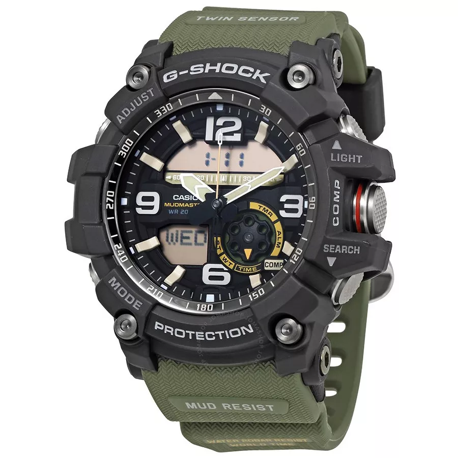 Army green top g shock watch