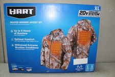 HART Heated Jacket Kit 1.5Ah Lithium-Ion Battery, 3 Heat Settings 8 Hours XL
