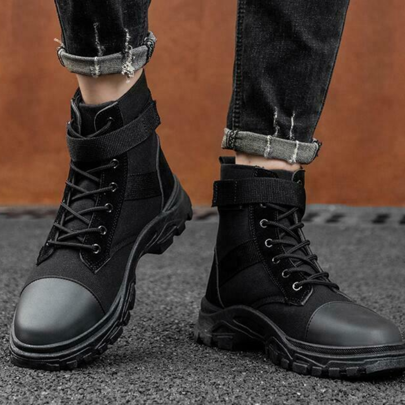 Men Sport Canvas Shoes Hiking Walking 
