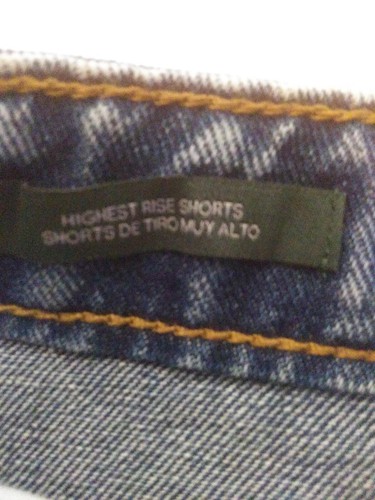 Wild Fable Women's Size 0 Highest Rise Medium Wash Distressed Jean Shorts - Picture 6 of 11