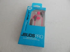JLab Audio JBUDSPRO Earbuds with Mic & Track Control Pink New