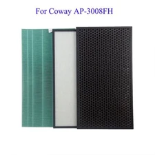 Replacement New Air Purifier Filter Set Fit For Original Coway AP-3008FH Fresh