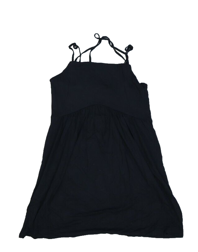 Old Navy Fit & Flare Cross Back Mini Cami Dress Black Strap Thigh High  Women XSP | eBay