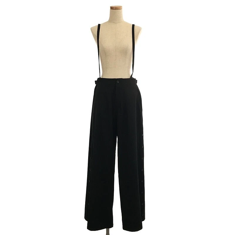 Yohji Yamamoto Femme Overalls with Suspenders Side Slit Adjuster U JAPAN
