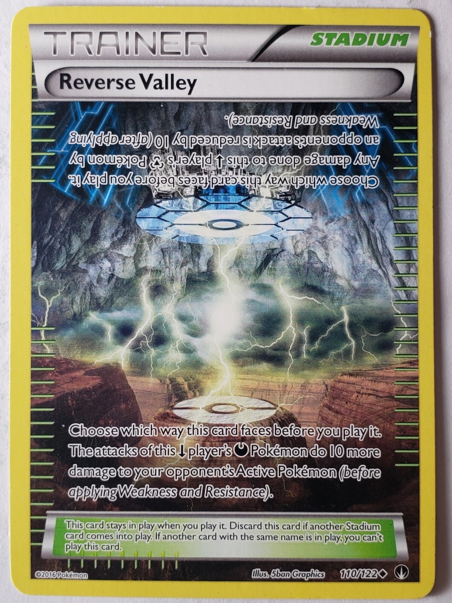 reverse valley pokemon card Reverse Valley 110/122 LP - XY Breakpoint Pokemon Card