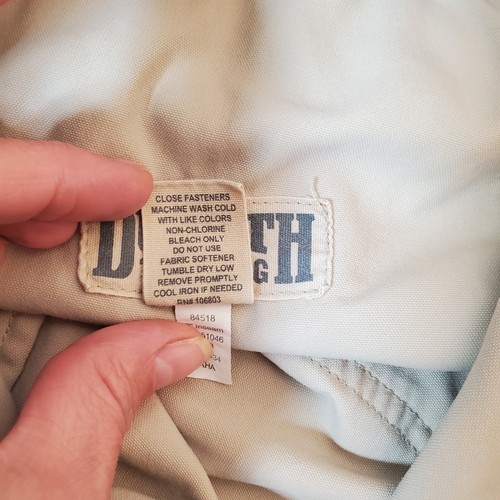 Duluth Trading Co Mens Dry on the Fly Beige Khaki Belted Shorts SZ 2XL Pockets - Picture 9 of 15