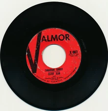 CATHY JEAN - PLEASE LOVE ME FOREVER / CANADIAN SUNSET - VALMOR 007  45 RECORD VG