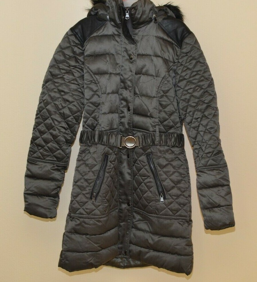 Celsius Premium Women's Full Zip Up Hooded Puffer Jacket Coat Size