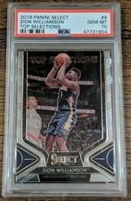 Zion Williamson2019-20 Panini Select #9 Top Selection RC Rookie PSA 10 GEM MINT