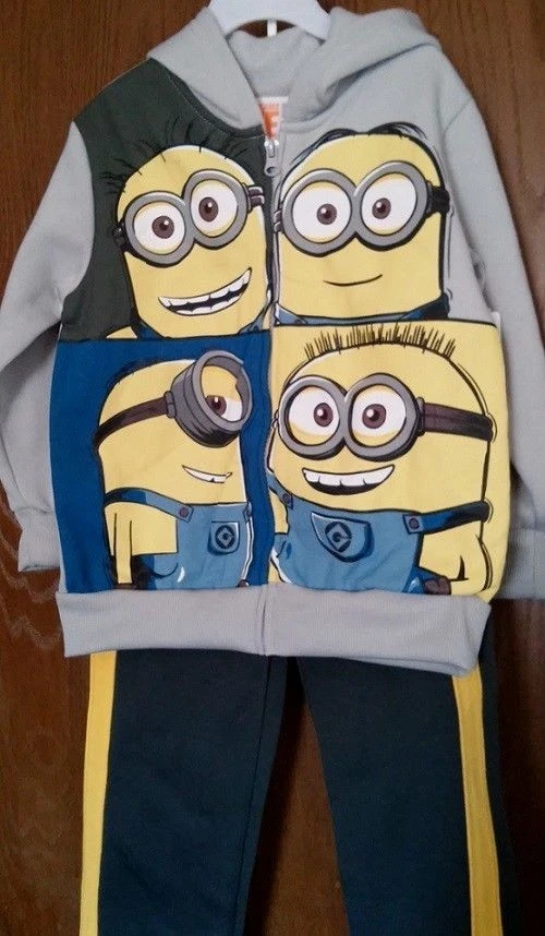 Despicable Me MINION Jacket Pants NeW Boy s 5T Minion Hoodie