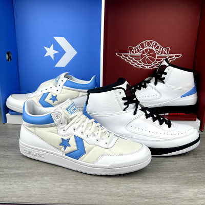 Nike Mens Air Jordan 2 X Converse Alumni Pack White University 