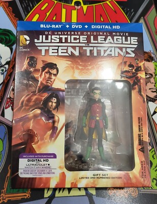 Justice League Vs. Teen Titans Blu-ray Combo Limited Edition Gift Box Set