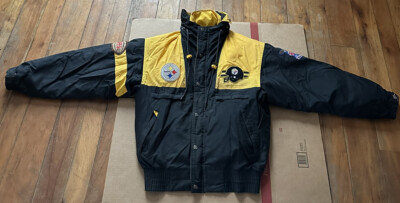 VINTAGE Pittsburgh Steelers Jacket Large NFL Triple Fat Goose